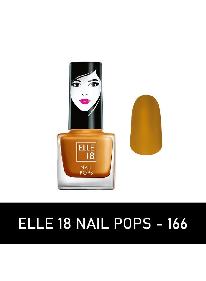 إيل 18 طلاء أظافر Elle 18 Nail Pops، لون رقم 166، بلمسة نهائية لامعة، 5 مل - Image 2